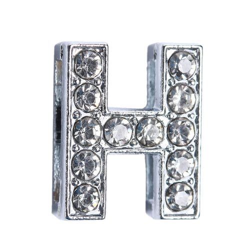 10MM Charm Bling Rhinestones Buckle DIY Slide