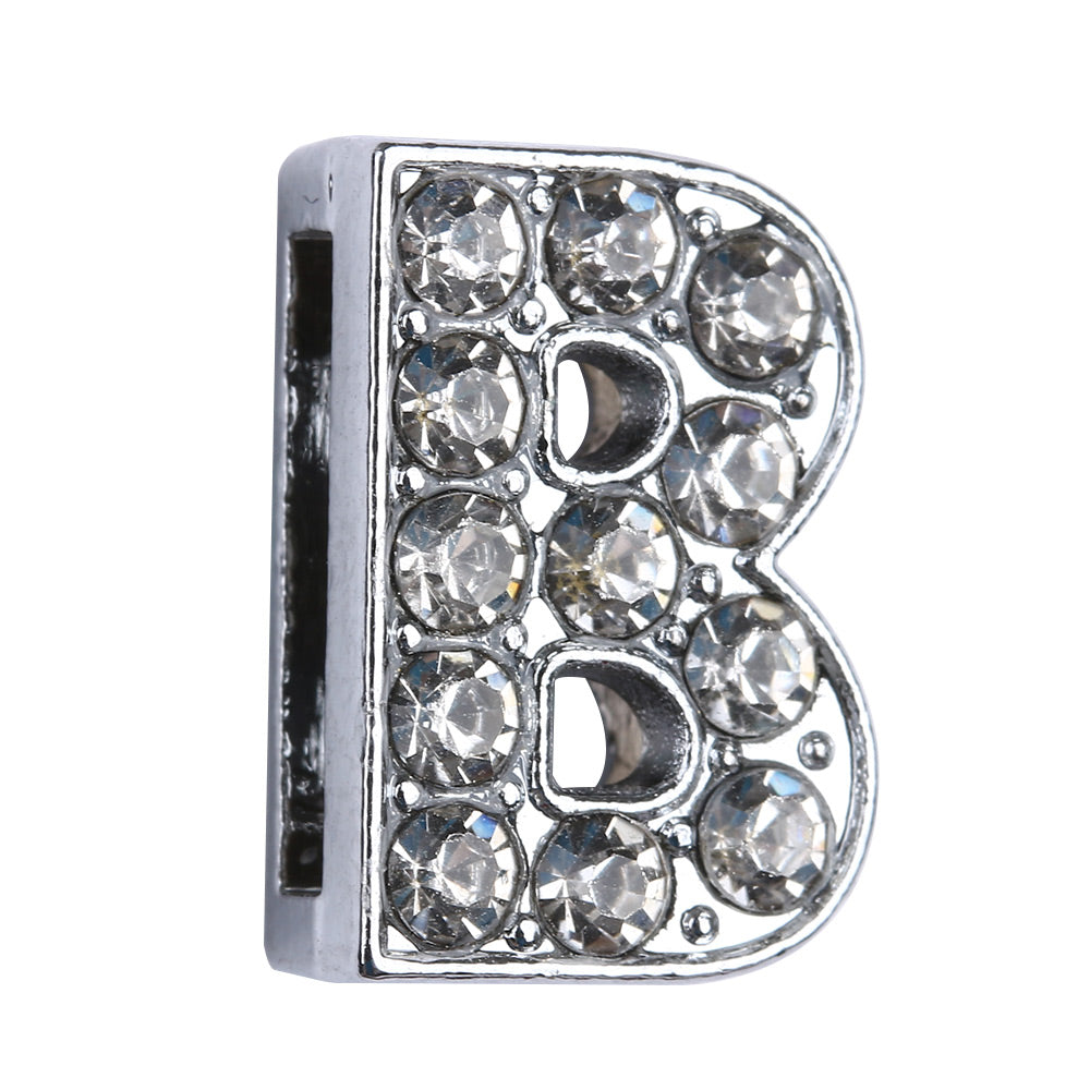 10MM Charm Bling Rhinestones Buckle DIY Slide