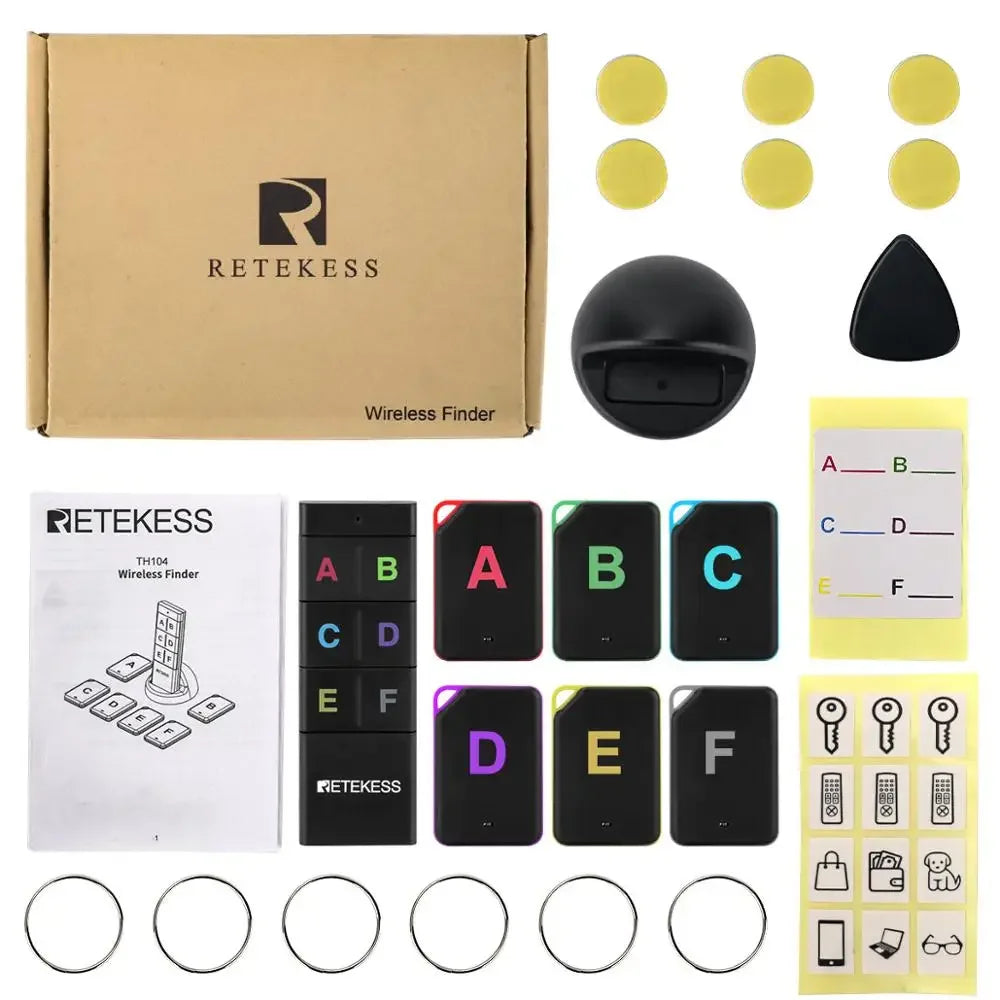 Retekess TH104 Wireless Key Finder RF Key Locator Pet Tracker Wallet