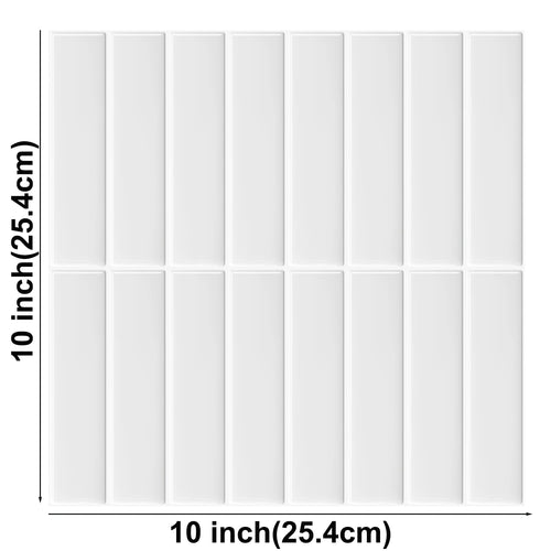 10 Sheets Peel and Stick Tiles 3D Waterproof Wall Tiles for Living