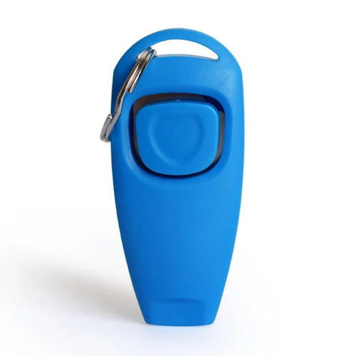 2 In 1 Pet Dog Training Clickers Pet Puppy Kitty Training Whistles Key