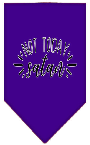 Mirage Pet 66-190 LGPR Not Today Satan Screen Print Bandana, Purpl