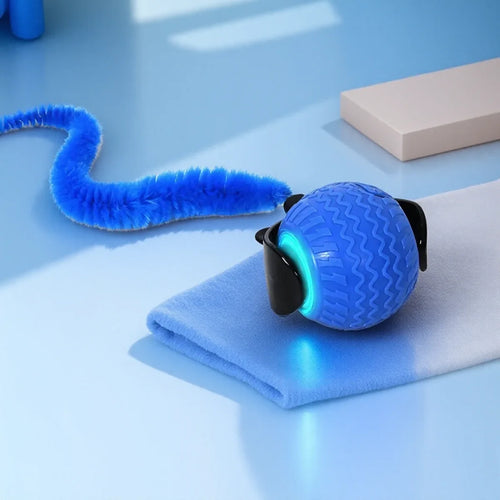 Automatic Rotating Smart Obstacle Avoidance LED Interactive Cat Toy