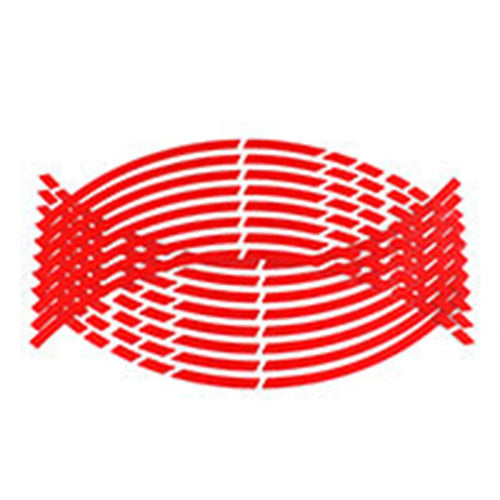 16Pcs 17"18" Strips Motorcycle Wheel Stickers Car Reflective Rim Tape