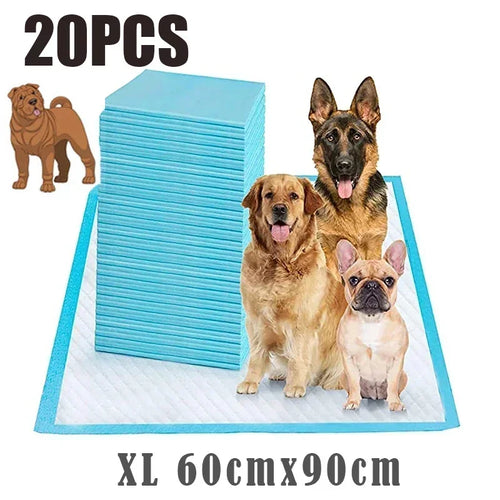 20/40/50/100-Pack Ultra Absorbent Pet Diaper Pads for Dogs &Cats