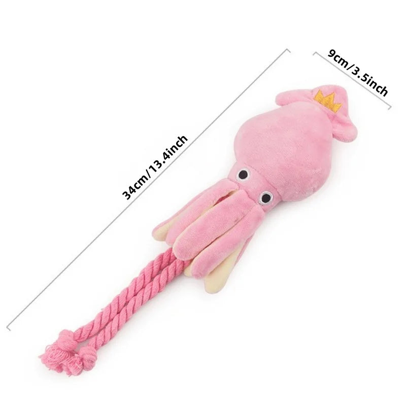Supet Pet Octopus Plush Rope Toy Is Bite-resistant, Fun and