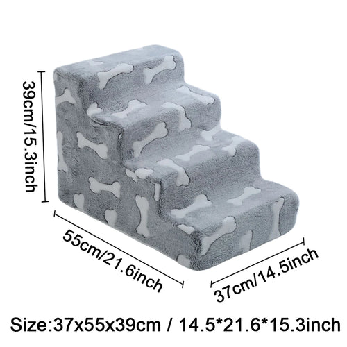 Ladder Dogs Pets Bone Shape Puppy Stairs Beside The Sofa Bed Ramp for