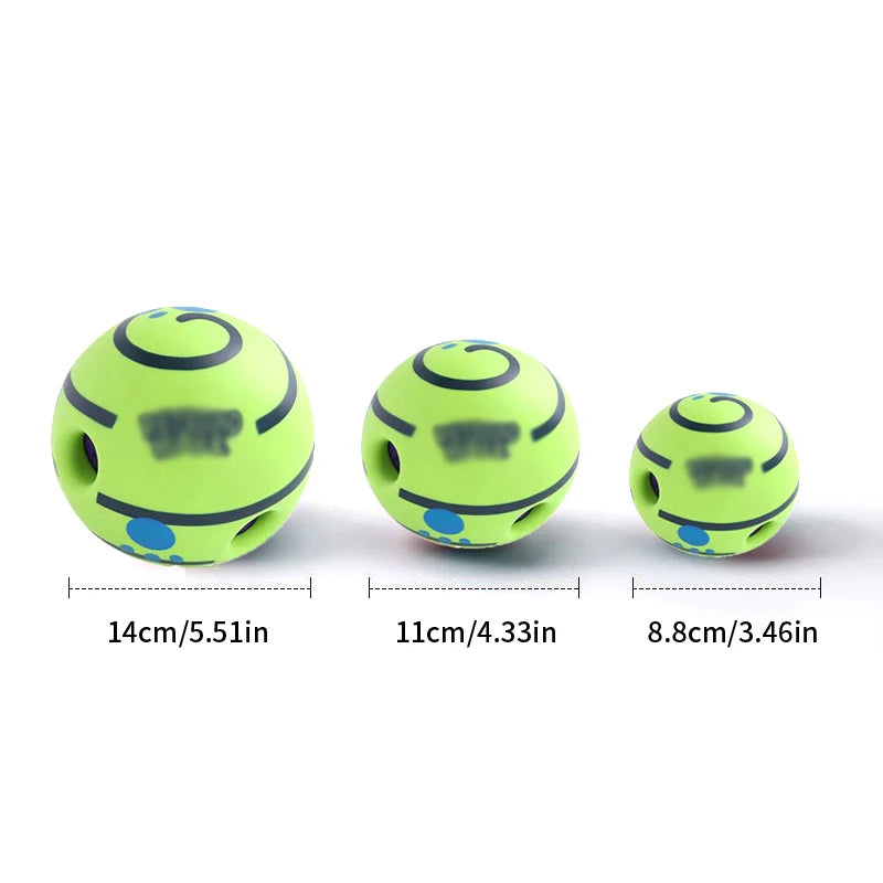 Pet Chew Ball for Cats and Dogs - No Battery, Self-Activated Squeaky