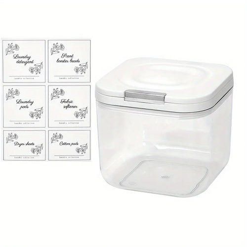 Laundry Pod Holder with Lid Laundry Pod Container,Sealed and Automatic