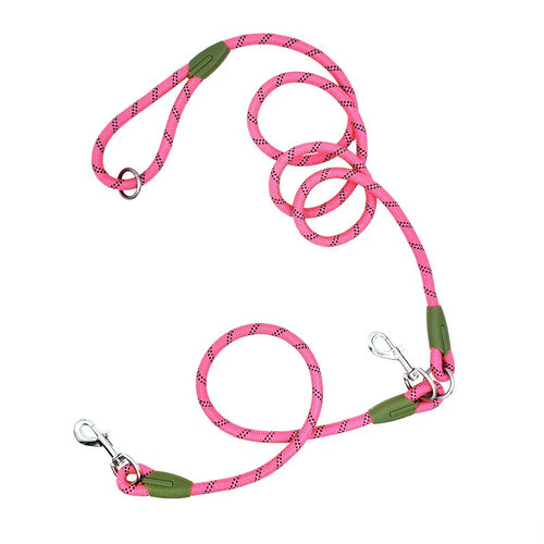 CAWAYI KENNEL Reflective Nylon Leashes Pet Dogs Chain Traction Rope