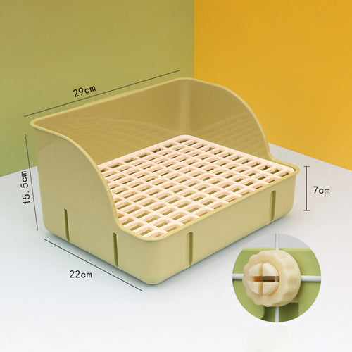 Rabbit Litter Box Pee Pan Tray Pet Toilet Corner Toilet Box Litter Pan