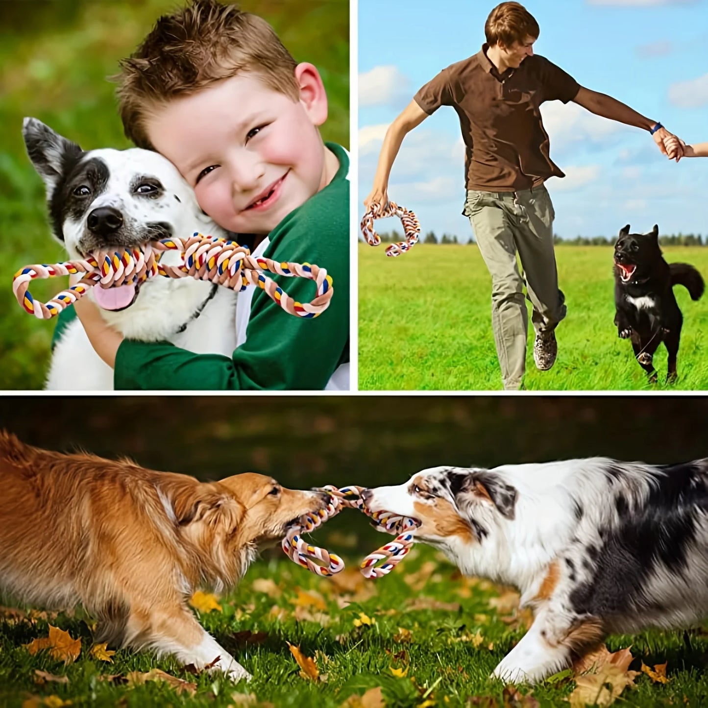 40cm Pet Indestructible Toy For Medium Large Dogs Tough Nature Cotton