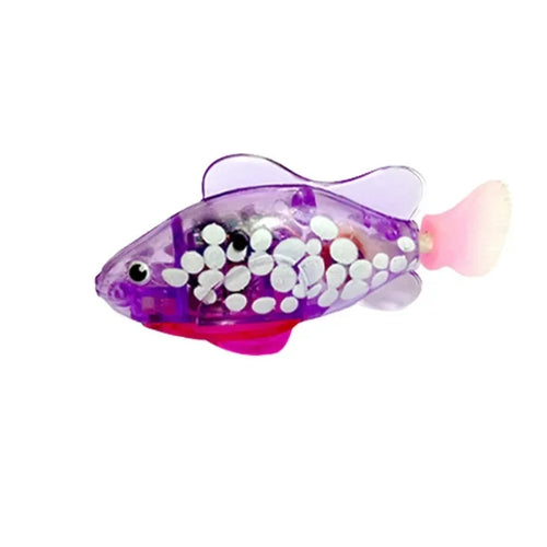 Cat Toy LED Inductive Interactive Swimming Robot Fish Toys Glowing