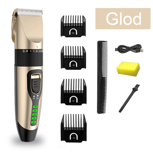 Electric Hair Clipper Wireless Professional Trimmer LED Display