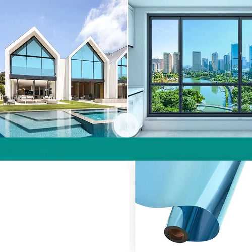 Unidirectional mirror window film protection insulation glass film