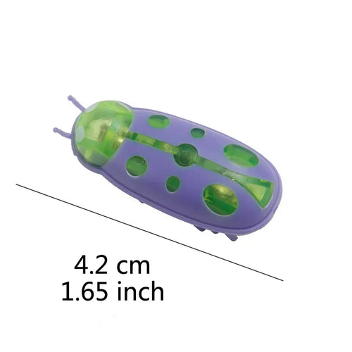 Funny Electric Bugs Catnip Toy Automatic Tunnel Mini Robot Bug