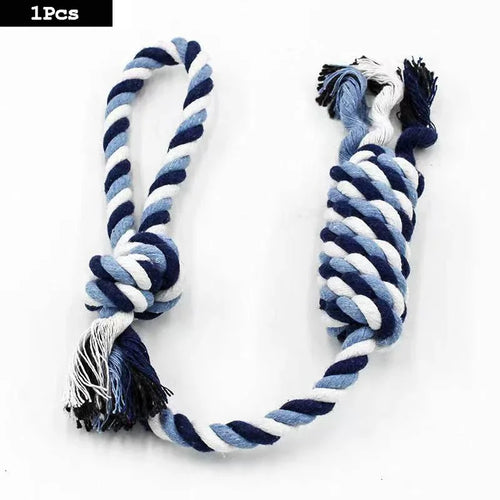1pc Dog Toy Carrot Knot Rope Ball Cotton Rope Dumbbell Puppy Cleaning