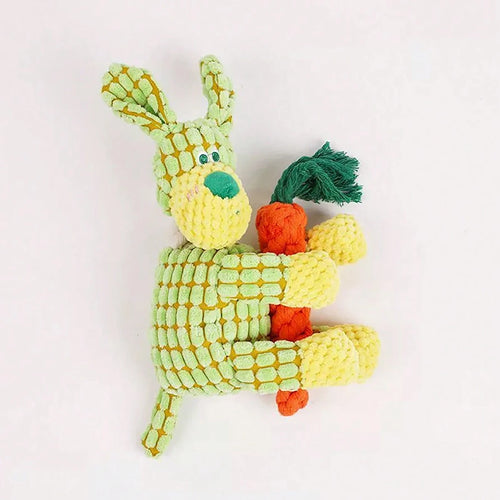 Cute Donkey Plush Toy for Dogs - Squeaky Chewable Interactive Pet Toy