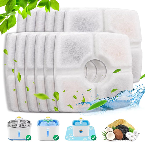 Cat Water Fountain Filter Replacement, 4/8 Pack Filters Compatible