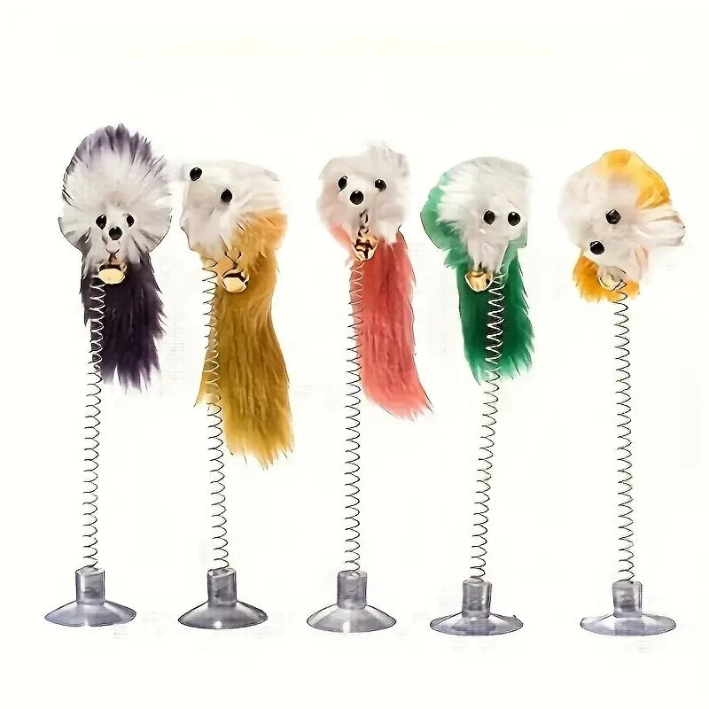 1 Pack of Random Color Suction Cup Spring Bells That Make Sounds for