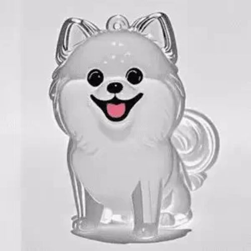 Transparent Cute Cat Keepsake Keychain Lovely Dog/Cat Shape Pet Hair