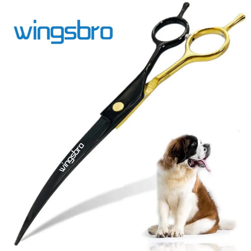 7.5" Curved Dog Grooming Scissors , Professional Pet Curved Scissors