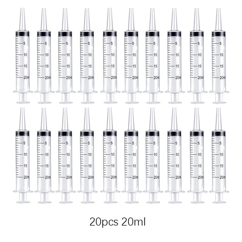 5 10 20 30 Without Needle!20ml Plastic Reusable Syringe Measuring