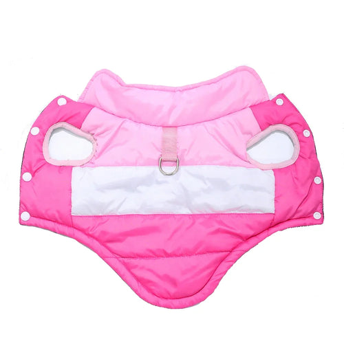 Pet Dog Hiking Jacket With R-ing Warm Dog Clothes Windproof Outdoor