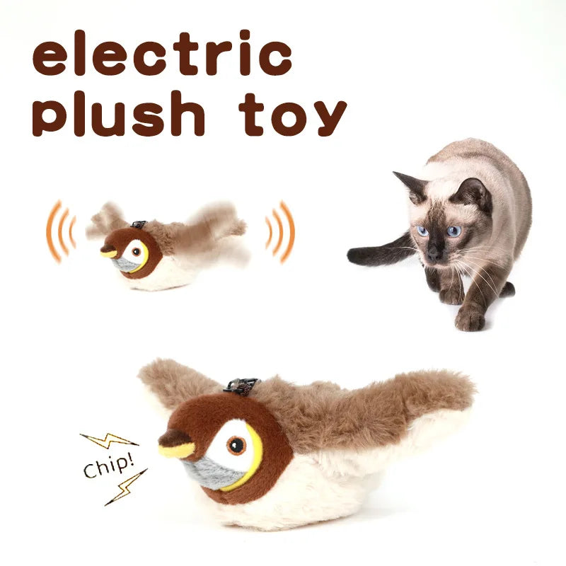 Hot Simulated Bird Cat Toy Interactive Toys Dog Rechargeable Chirping