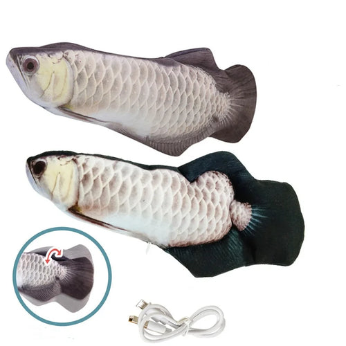 Cat Toys Fish USB Charger Fish Interactive Electric Floppy Fish Cat