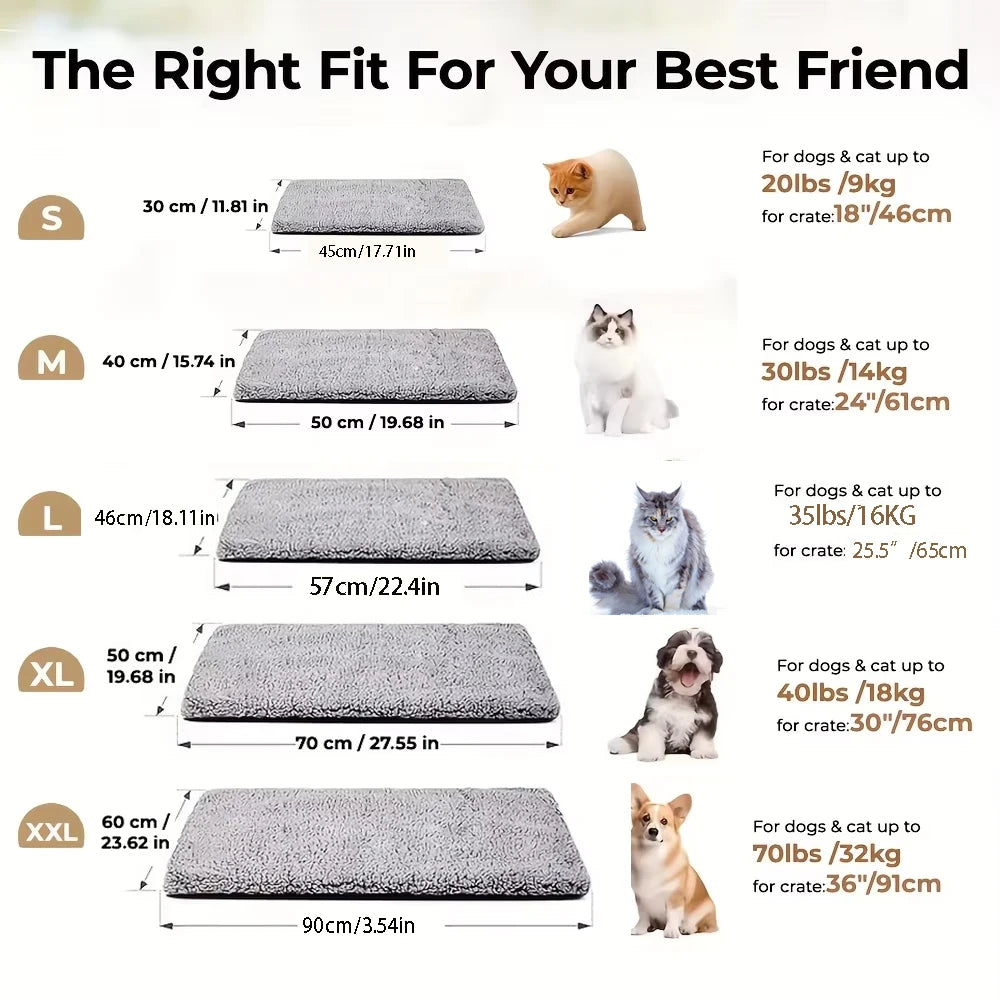 Winter Warming Pet Mattress, Super Warm Cat And Dog Pad, Washable And