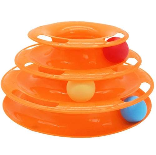 Pet cat toy Three-layer ball cat Turntable Cat interactive educational