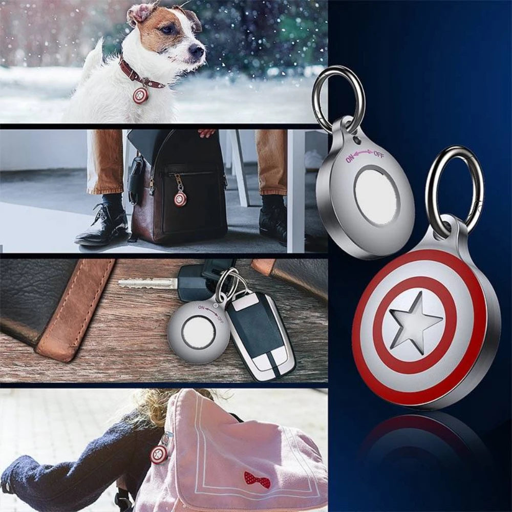 For Airtag Case IPX8 Waterproof Keychain for Apple Air tag Holder