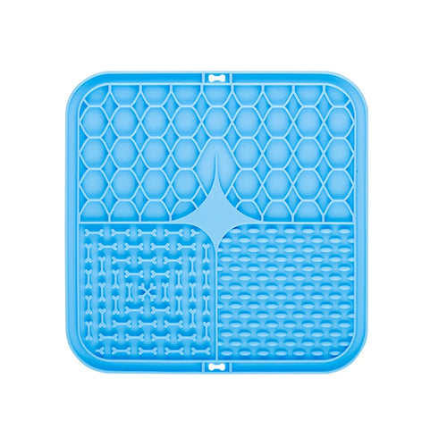 Pet Lick Silicone Mat Slow Feeder Dog Food Plate Bathing Distraction