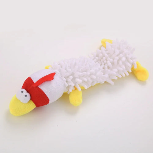 Durable Pet Dog Plush Toy for Small Breeds - Animal Shape Squeaky Chew