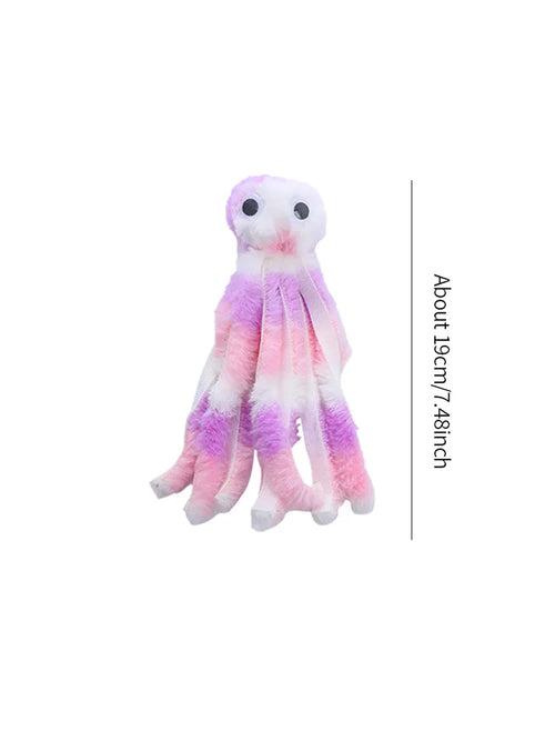 Cat toy Cute octopus plush toy bite resistant teeth interactive play