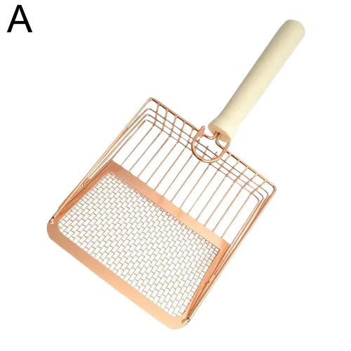 Dog Cat Clean Feces Supplies Stainless steel shovel Cat Litter Scoop