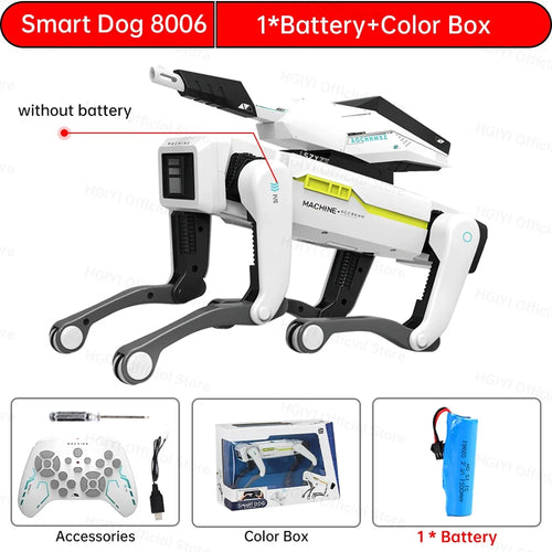 Hot New Electric RC Intelligent Robot Dog with Clip Multifunction RC