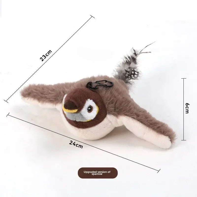 Hot Cat Interactive Toys Catnip Electric Pat Bird (with Catnip) Dog