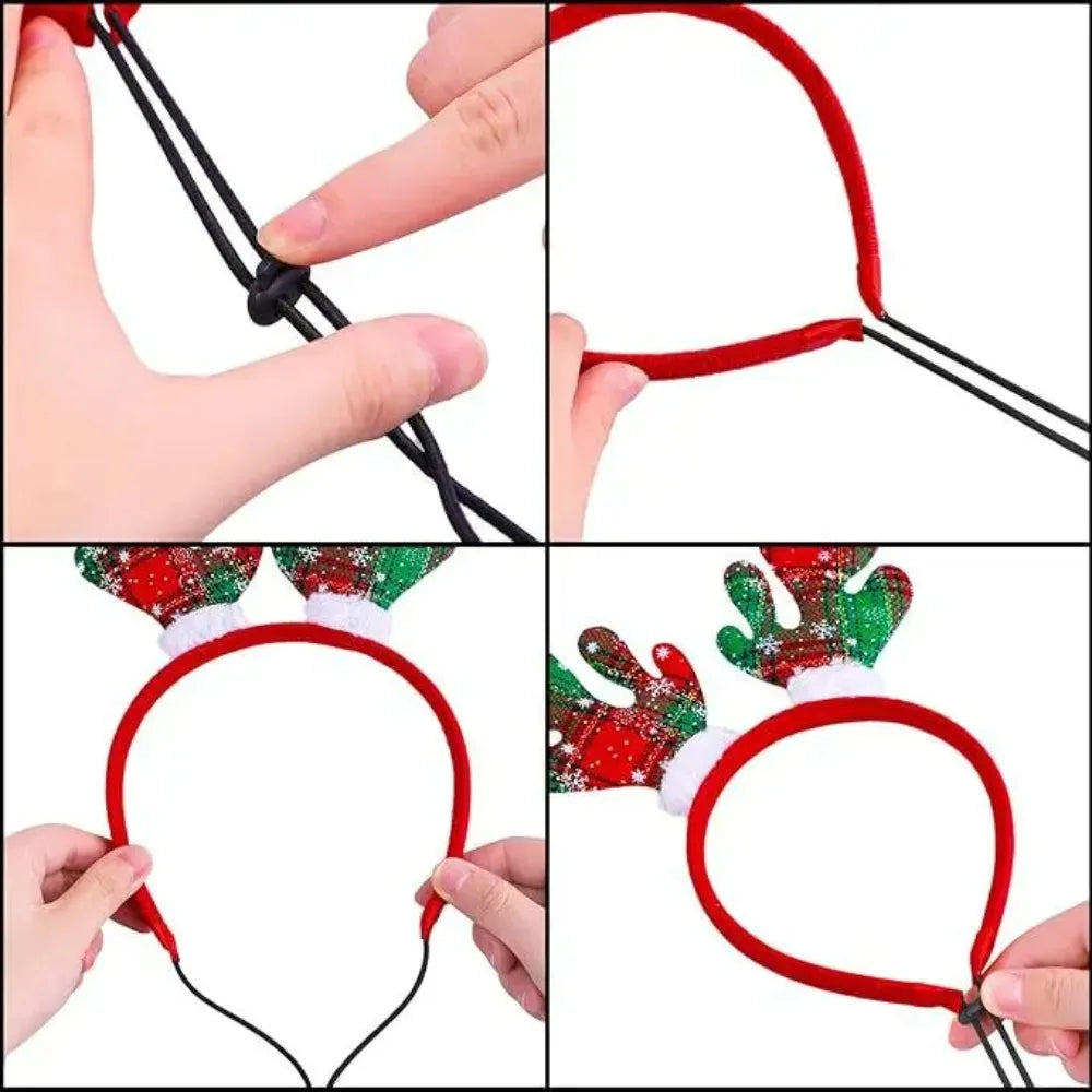 Christmas Decoration Pet Headwear Party Dress Up Antlers Hair Hoops