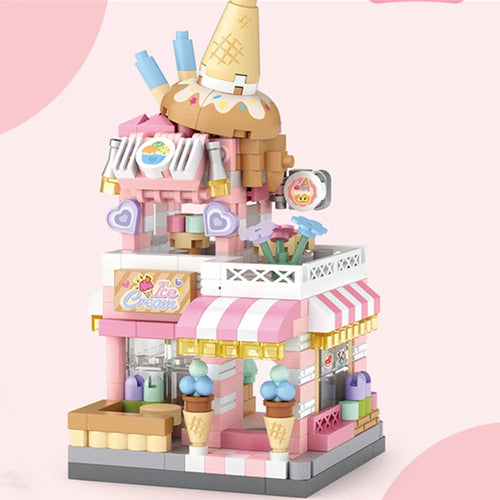 NEW Panda Pet Coffee Ice Cream Flower Shop Store Street View Food