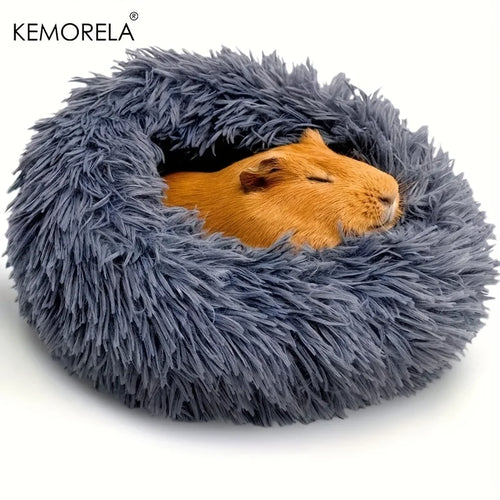 1PCS Ultra-Soft Plush Pet Nest Cozy Warm Hamster Sleeping Bed Non-Slip