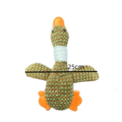 Funny Duck Cute Dog Plush Toys Pet Squeak Toy for Puppy Sound Wild