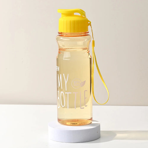 550ml Plastic Water Bottle Portable Sports Cup With Anti Drop Rope