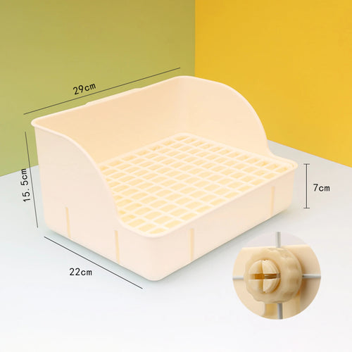 Rabbit Litter Box Pee Pan Tray Pet Toilet Corner Toilet Box Litter Pan