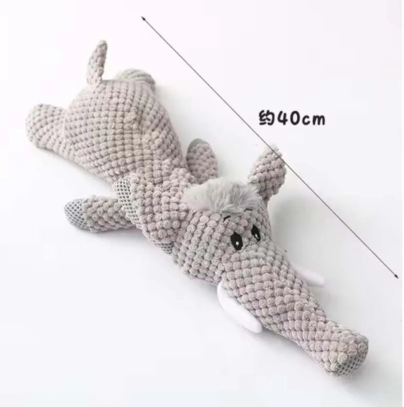 2025 Pet Dog Toys for Large Dogs Cute Plush Squeak Fleece Durable