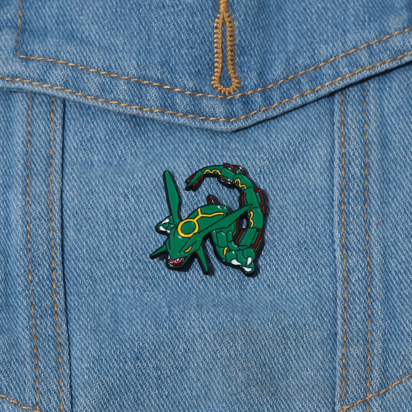 Anime Game Cute Cartoon Green Sky Pet Badge Brooch Dragon Cosplay