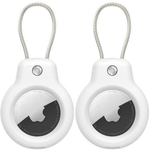 For Apple Airtag Case Hard Plastics Holder Anti-Loss Keychain With