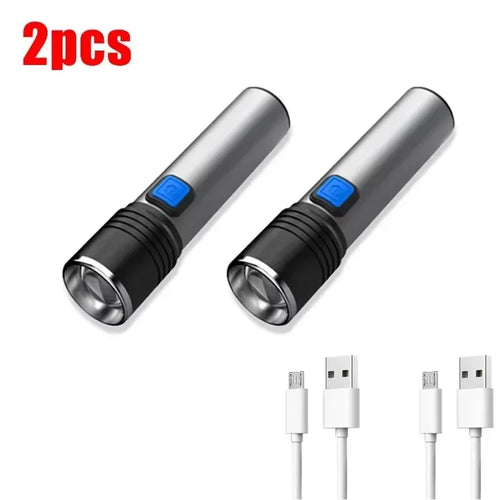 395nm UV Flashlight Blacklight Zoomable USB Rechargeable UV Light