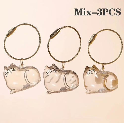 Pet Hair Memorial Keepsake Box & Bottle - Transparent Storage